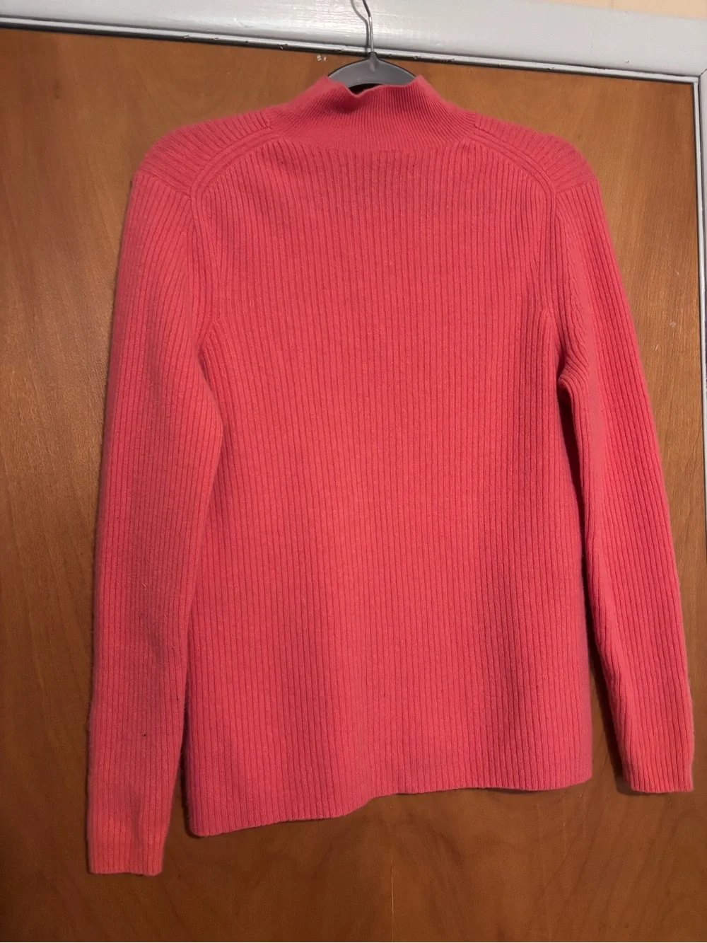 Alex Marie Coral Ribbed Turtleneck Sweater